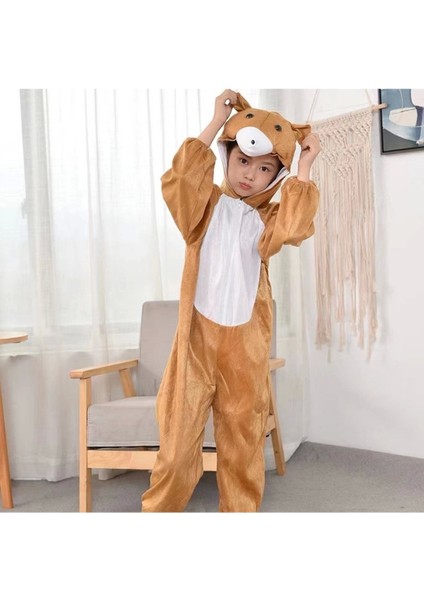 Sevimli 2-3 Yaş Çocuk Ayı Kostümü, Yumuşak ve Rahat Giyim Seçeneği