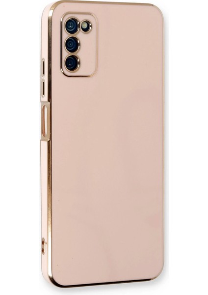 Samsung Galaxy A03S Kılıf Volet Silikon - Pembe Arbkd