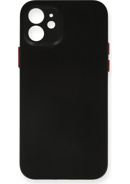 Iphone 12 Kılıf Pp Ultra Ince Kapak - Siyah Arbkd