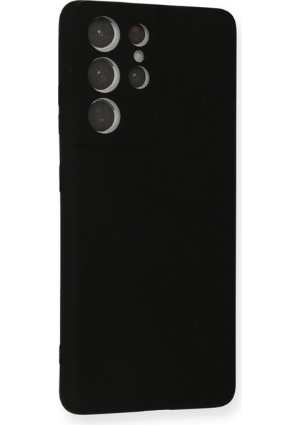 Samsung Galaxy S21 Ultra Kılıf Nano Içi Kadife Silikon - Siyah Arbkd fiyatları