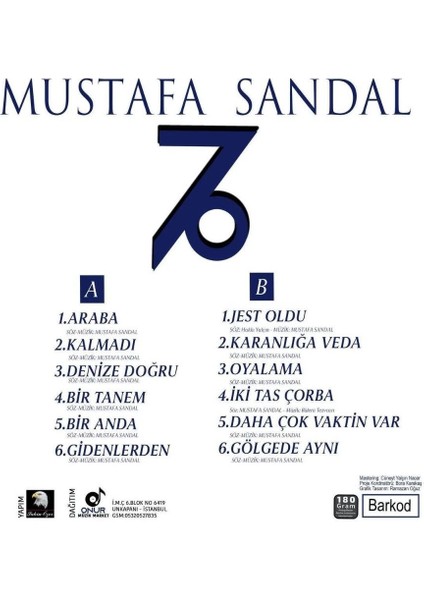 Mustafa Sandal Gölgede Aynı (Plak) fiyatları