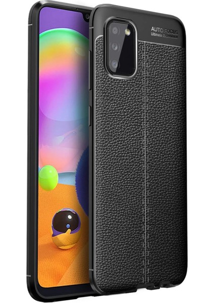 Samsung Galaxy A02S Kılıf Auto Focus Kapak - Siyah Arbkd