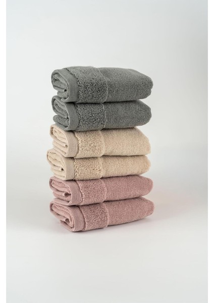 Renkli 6'lı Pamuk Mutfak ve Misafir Havlusu Seti