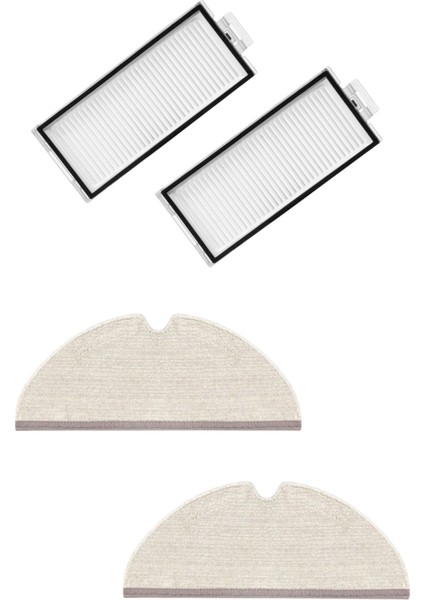 Roborock Q5 Pro / Q5 Pro + (Plus) Robot Süpürge Uyumlu 4'lü Yedek Parça Seti