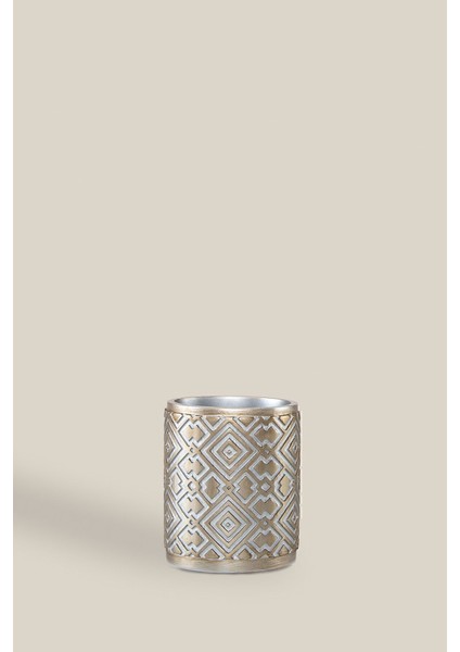 Gri 4 Parça Banyo Seti, Sıvı ve Katı Sabunluk, Diş Fırçalık, Tuvalet Fırçası