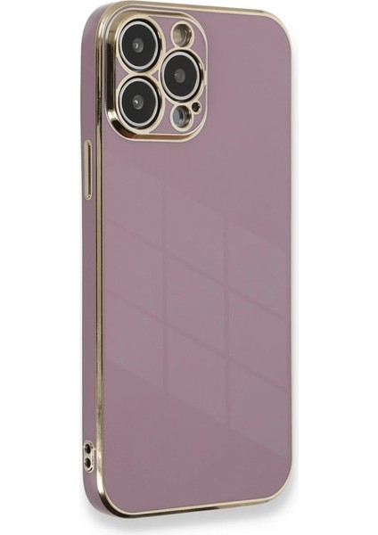 Iphone 13 Pro Max Kılıf Volet Silikon - Mor Arbkd