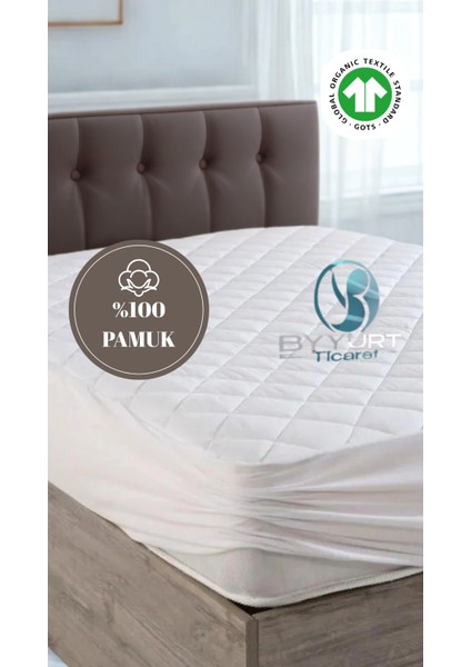 %100 Pamuk Çift Kişilik Yatak Alezi Beyaz 140X200 fiyatları