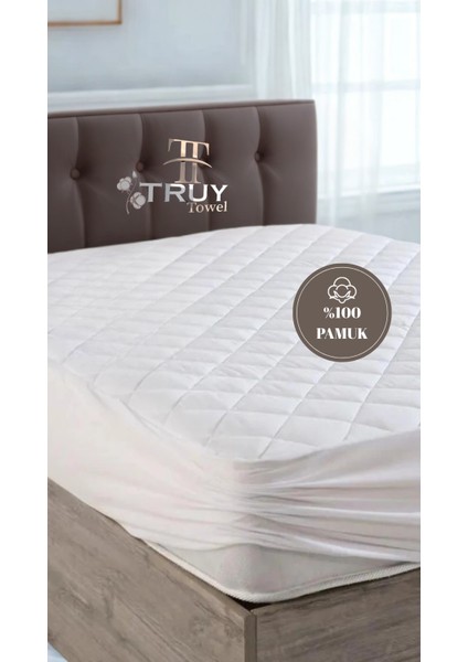 %100 Pamuk Çift Kişilik Yatak Alezi Beyaz 140X200 modelleri