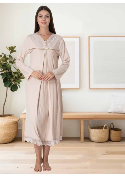 Dvina Effortt Lohusa Gecelik Bej - 4033