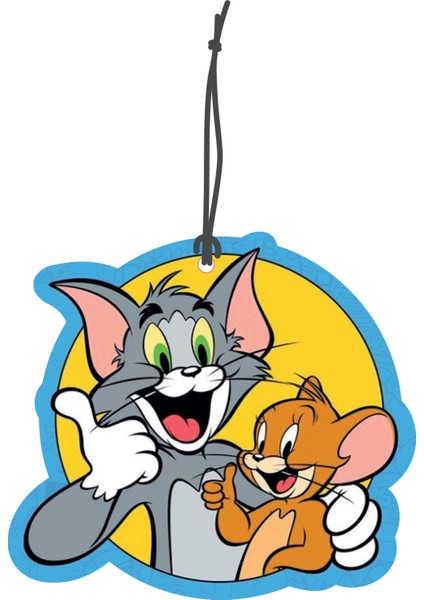 tom ve Jerry Görselli Çift Yönlü Dekoratif Oto Kokusu ve Oto Aksesuarı