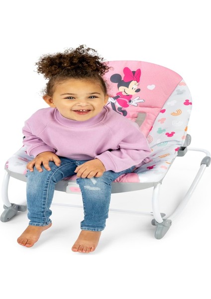 Starts Disney Bebek Minnie Mouse'u Titreşimli ve Çıkartılabilir Oyuncak Çubuğuna Sahip, Bebekten Yürümeye Başlayana Sallanan Oyuncaklı Beşik - Forever Besties, Yenidoğan ve Üzeri fiyatları