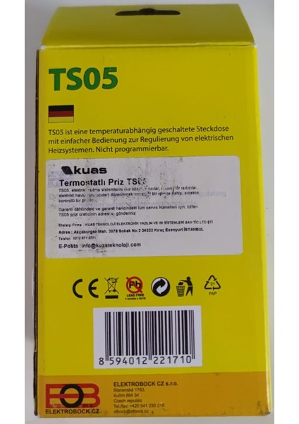 Kuas Termostatlı Akıllı Priz (TS05) Tüm Isıtıclara Uyumludur modelleri
