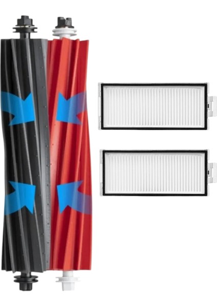 Roborock Q5 Pro / Q5 Pro + (Plus) Robot Süpürge Uyumlu 4'lü Yedek Parça Seti
