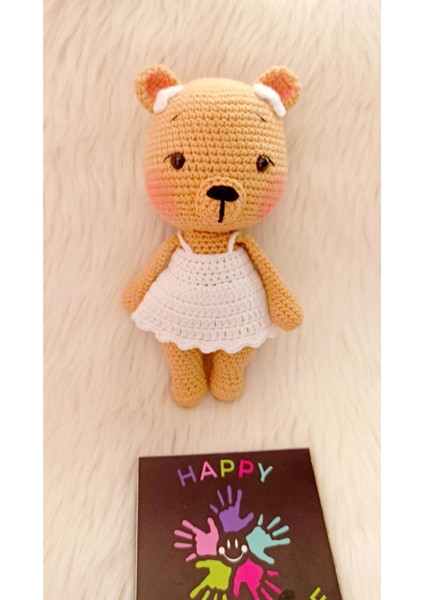 - Hediyelik Amigurumi Elbiseli Ayicik