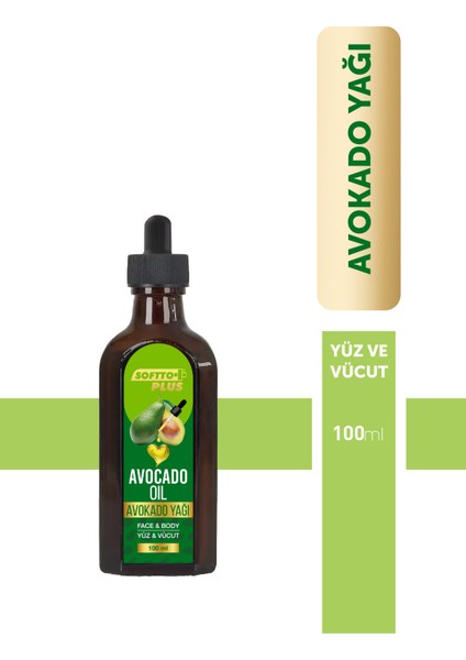 Avokado Cilt Bariyerini Güçlendiren Parlaklık Canlılık Kazandıran Yüz ve Vücut Yağı 100 ml
