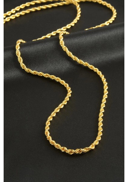 Burgulu Zincir Kolye 80 cm