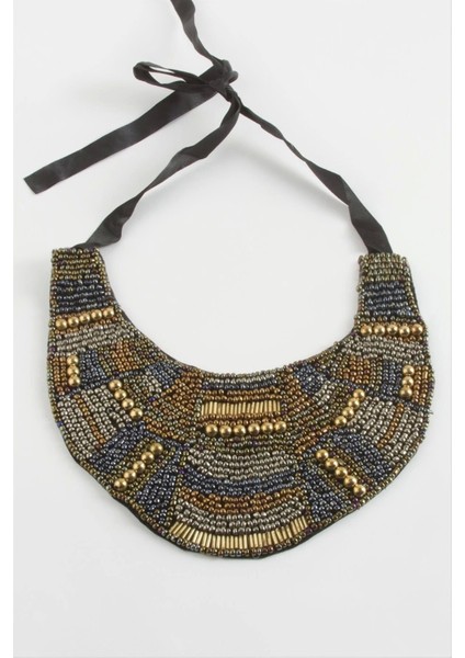 Etnik Kum Boncuk Yaka Kolye
