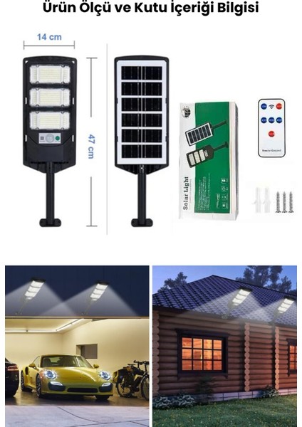 Solar 144 LED Kumandalı Duvar Lambası – Güneş Enerjili, IP65, 3 Modlu Bahçe Aydınlatma indirimleri