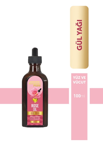 Gül Cilde Canlılık Veren Kızarıkların Giderilmesine Yardımcı Yüz ve Vücut Yağı 100 ml