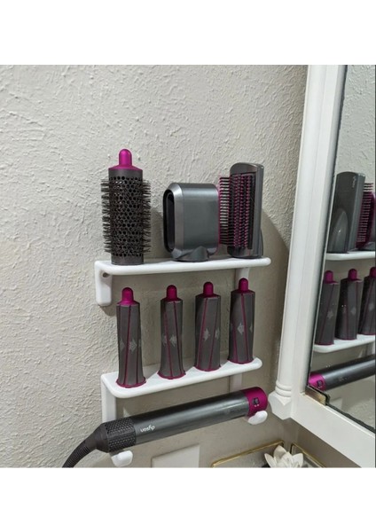 Beyaz Çok Başlıklı Çok Amaçlı Saç Aksesuarı Tutucu Raf fiyatları
