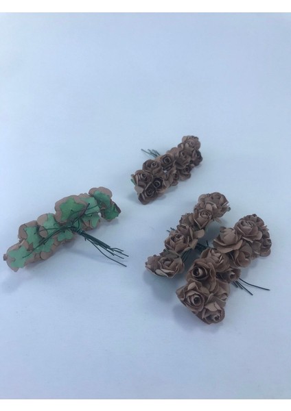 Kahverengi Kağıt Çiçek, 1 Paket, Parti ve Dekor Malzemeleri