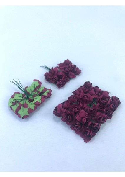 Bordo Renkli Kağıt Çiçek, Parti ve Dekor Malzemeleri fırsatları