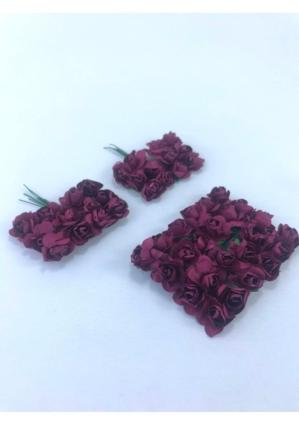 Bordo Renkli Kağıt Çiçek, Parti ve Dekor Malzemeleri indirimleri