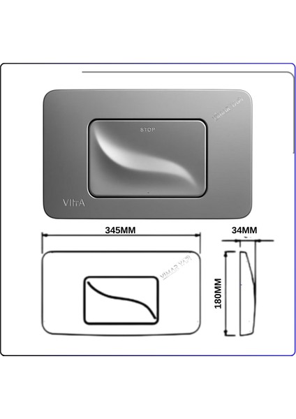426243YP Kumanda Paneli Mat Krom (790-5085 Ön Kısım) fiyatları