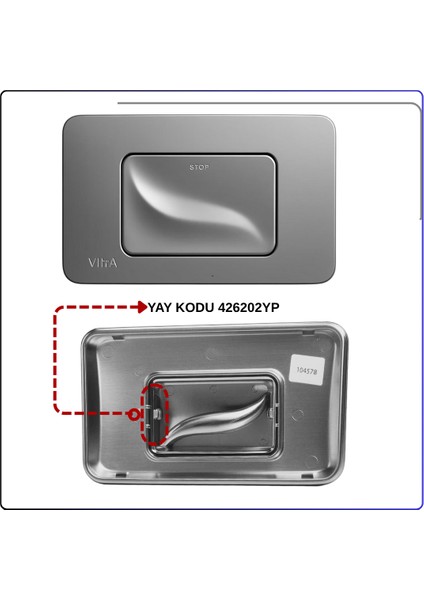 426243YP Kumanda Paneli Mat Krom (790-5085 Ön Kısım) modelleri