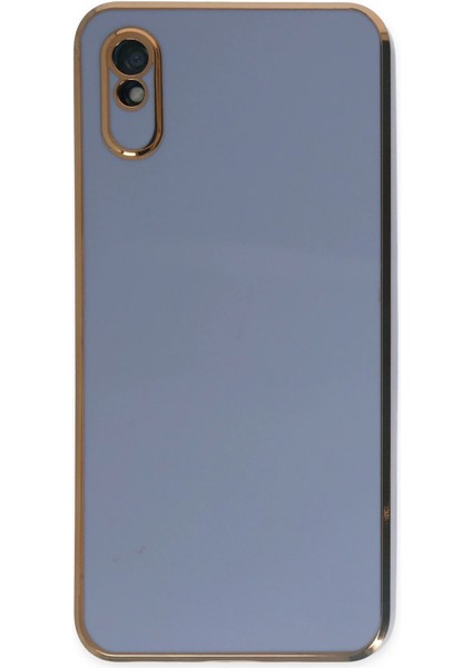 Xiaomi Redmi 9A Kılıf Volet Silikon - Mavi Arbkd
