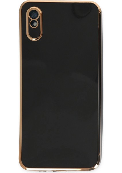Xiaomi Redmi 9A Kılıf Volet Silikon - Siyah Arbkd