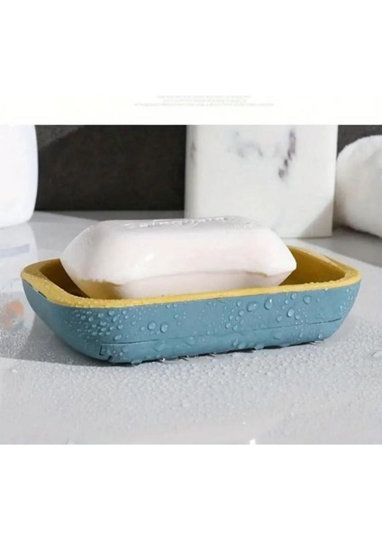 Çok Renkli Kare Su Hazneli Yapışkanlı Lüks Sabunluk, Şık ve Pratik Tasarım fiyatları