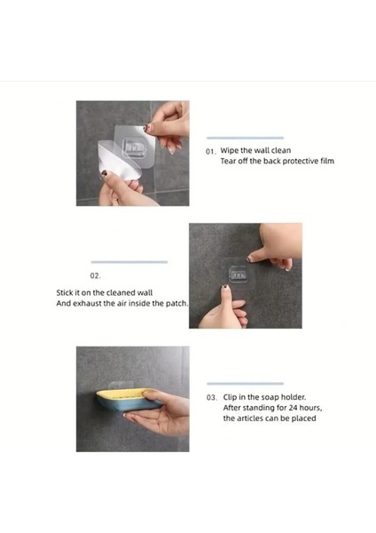 Çok Renkli Kare Su Hazneli Yapışkanlı Lüks Sabunluk, Şık ve Pratik Tasarım fırsatları