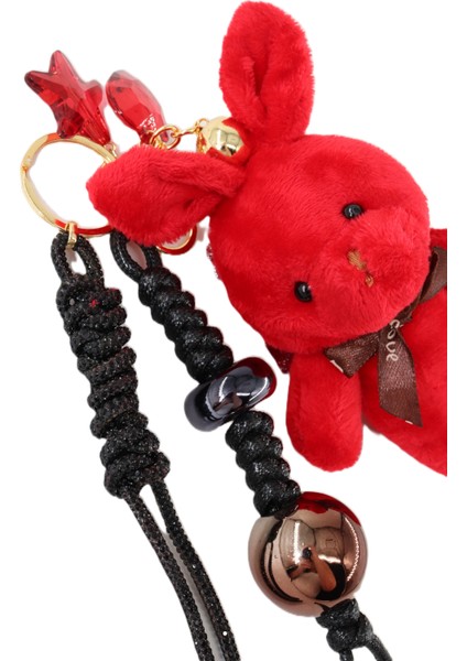 Anahtarlık Çanta Charm. Ayna Süsü. Çanta Aksesuarı. Anahtarlık Peluş Tavşan Örme Ip Çanta Charmı. fırsatları