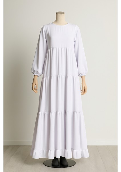 Kadın Tesettür Uzun Elbise Medine Ipeği