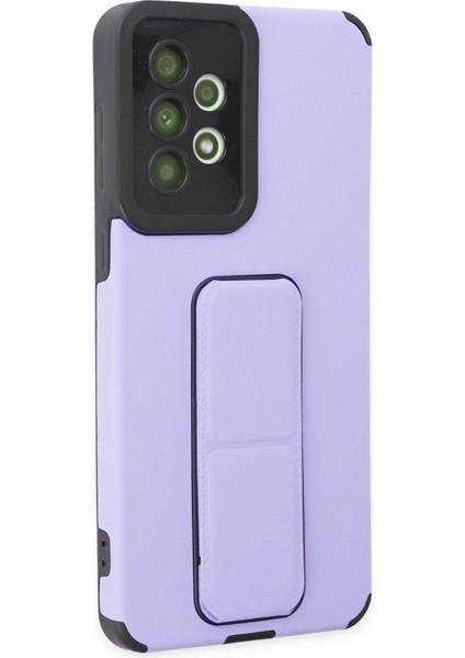 Samsung Galaxy A33 5g Kılıf Mega Standlı Silikon - Lila Arbkd fiyatları