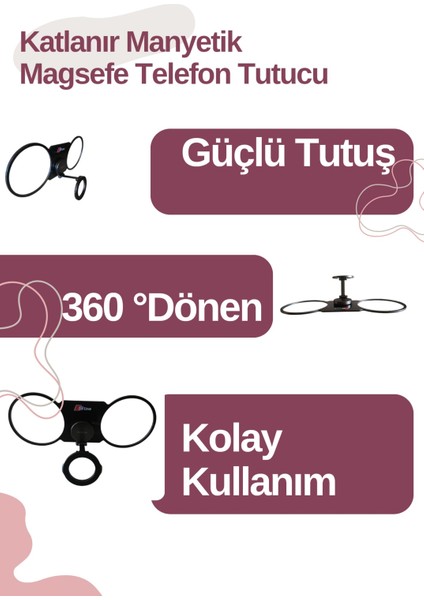 Audi A3 8V 2013-2020 Uyumlu Akıllı Telefon ve Magsafe KILIF ve İPHONE Cihazları ile Uyumlu Manyetik Mıknatıslı 360 DERECE DÖNEBİLEN GÜÇLÜ Telefon Tutucu modelleri