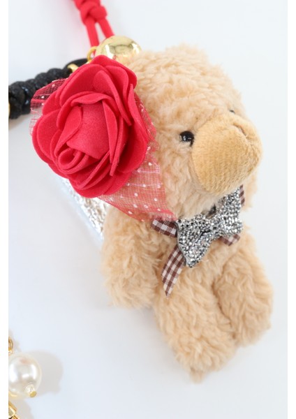 Anahtarlık Çanta Charm. Ayna Süsü. Çanta Aksesuarı. Anahtarlık Peluş Ayıcık Örme Ip Çanta Charmı. fırsatları