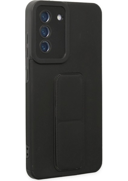 Samsung Galaxy S21 Fe Kılıf Mega Standlı Silikon - Siyah Arbkd fiyatları