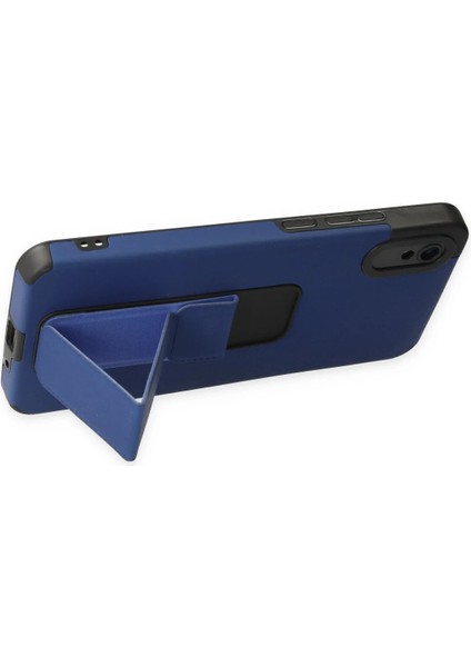 Xiaomi Redmi 9A Kılıf Mega Standlı Silikon - Mavi Arbkd fırsatları