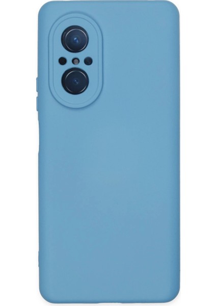 Huawei Nova 9 Se Kılıf Nano Içi Kadife Silikon - Mavi Arbkd