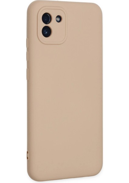 Samsung Galaxy A03 Kılıf Nano Içi Kadife Silikon - Pudra Arbkd fiyatları
