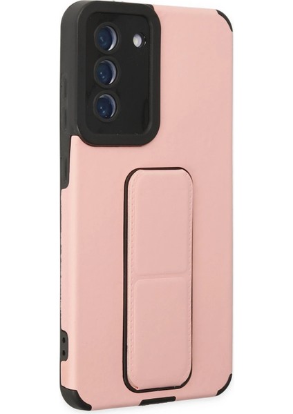Samsung Galaxy S21 Fe Kılıf Mega Standlı Silikon - Pudra Arbkd fiyatları
