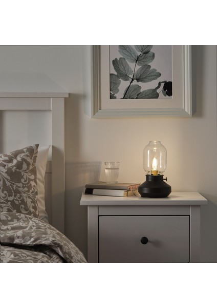 Tarnaby Abajur Siyah 25 cm Kısılabilir Masa Lambası Işık Ayarlı Modern Dekoratif Salon Yatak Odası indirimleri