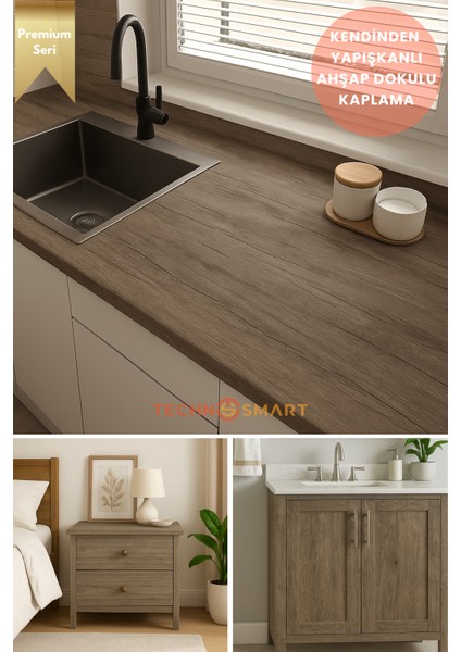 60CMX500CM Premium Kendinden Yapışkanlı Doğal Ahşap Görünümlü Pvc Kaplama fiyatları