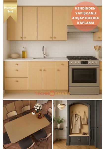 60CMX500CM Premium Kendinden Yapışkanlı Doğal Ahşap Görünümlü Pvc Kaplama fiyatları