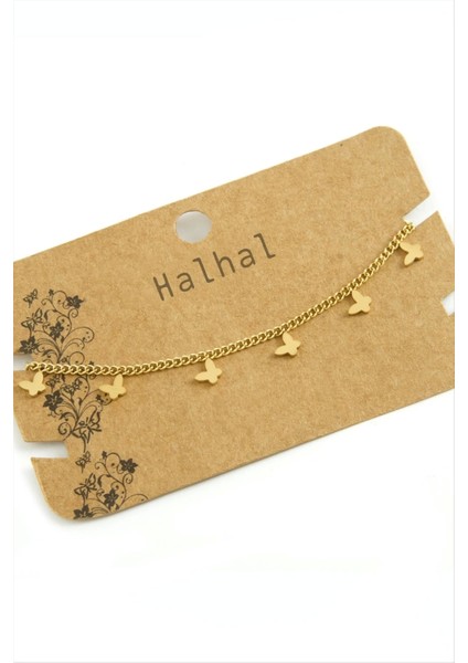 Kelebek Lüks Çelik Halhal