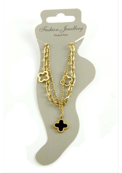 Çiçek Sedef Lüks Çelik Halhal