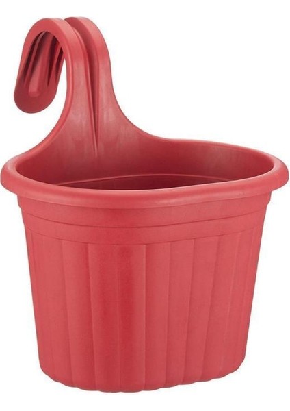 So-Tom1 Tombik Askılı Balkon Saksı 3 Lt Kırmızı 6 Adet fırsatları