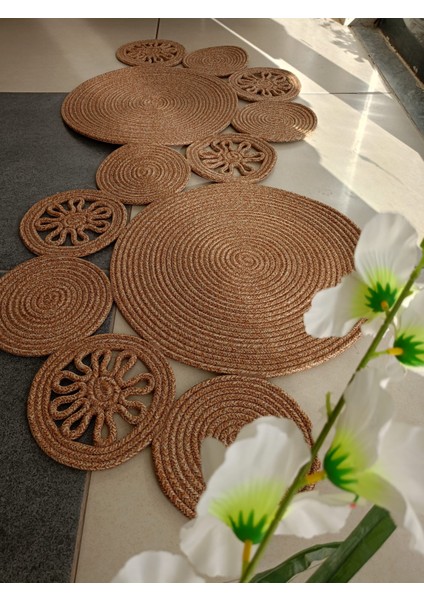 Jut Hasır Yolluk Koridor Halısı Pas Pas Kilim modelleri